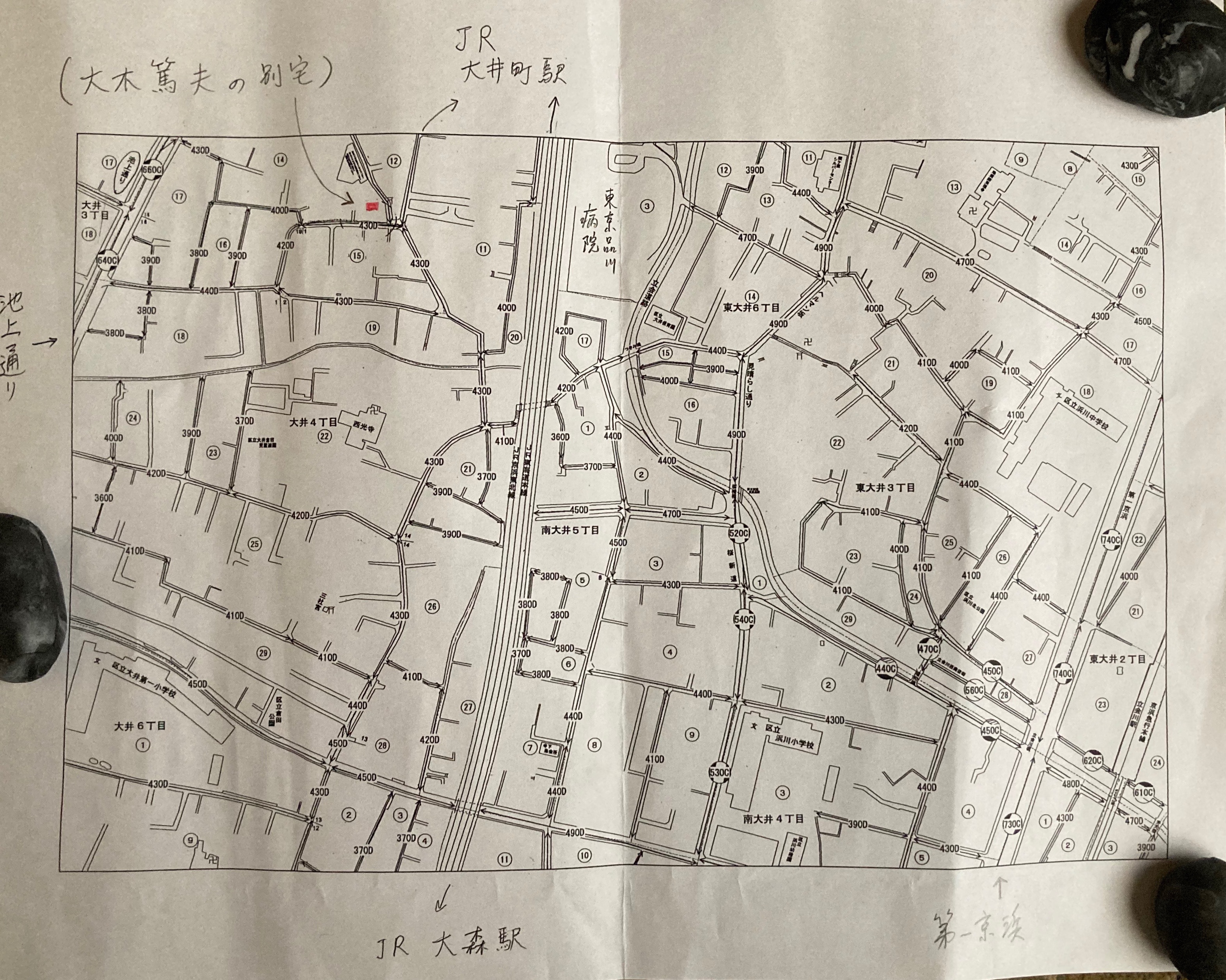 大井4丁目周辺地図